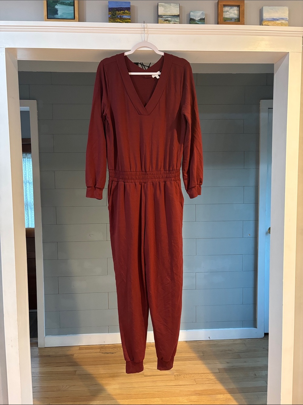 Garnet Hill‎ French Terry Jogger Jumpsuit